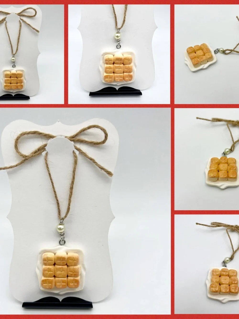 Thanksgiving/Christmas Dinner Ornament | Handmade Holiday Food Decor